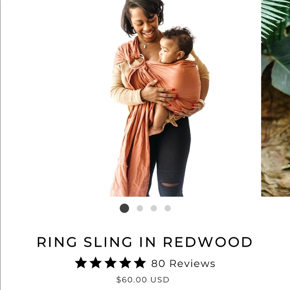 Ring sling baby carrier